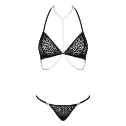 Obsessive Ensemble Panthera 2 Pièces - Noir